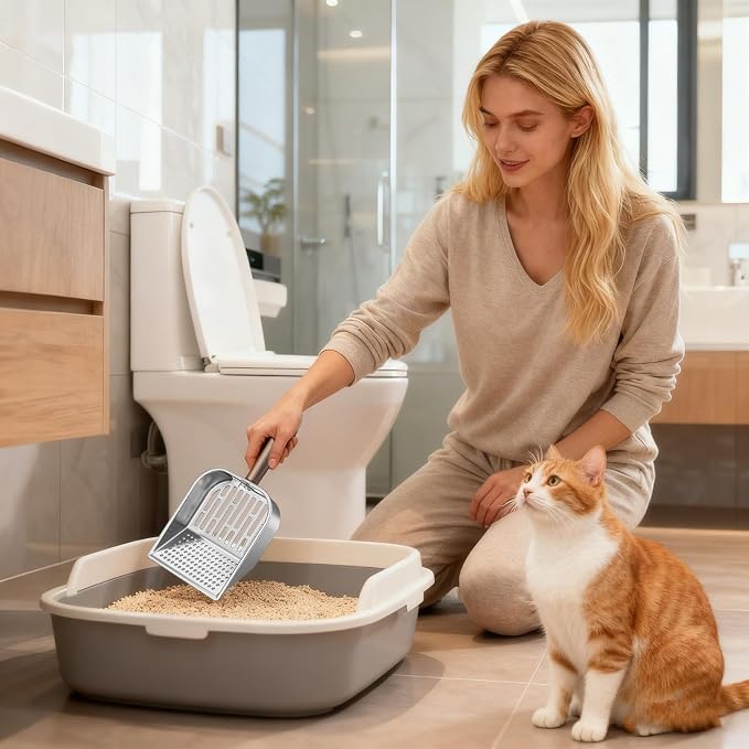 Wooden Cat Litter Scoop, Kitten Poop Shovel, 5.63x11.02 Inches Shovel - Image 3