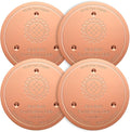 Mellbree 4-Pack Bird Bath Copper Disk, 0.6mm Reinforced 99.99% Pure Copper by Mellbree