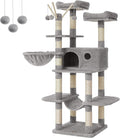 FEANDREA Cat Tree, Large Cat Tower, 64.6 Inches, Cat Activity Center by FeandreabySONGMICSHOME