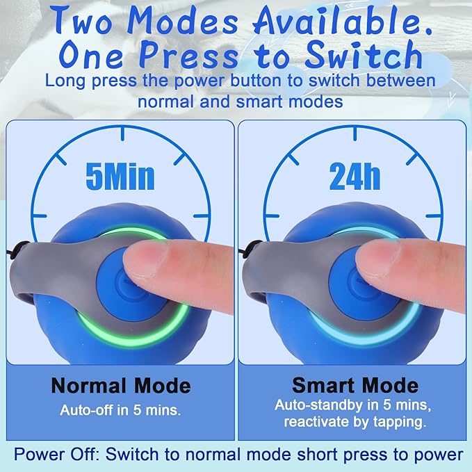 BABORUI 2Pack Blue Interactive Cat Toy Ball - Image 3