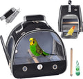 Bird Carrier with Stand & Tray, Small Bird Travel Cage by FCQQYWZ