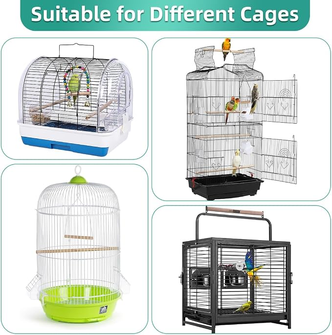 Bird Cage Seed Catcher, Seed Catcher Guard Net Cover, Parrot Nylon Mesh Net - Image 6