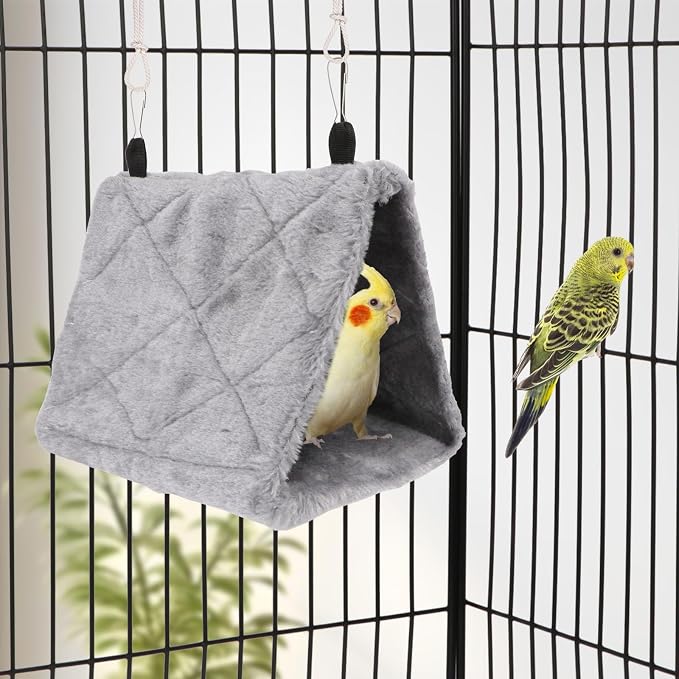Wontee Bird Nest House Warm Bird Bed Hanging Hammock Snuggle Hut - Image 4