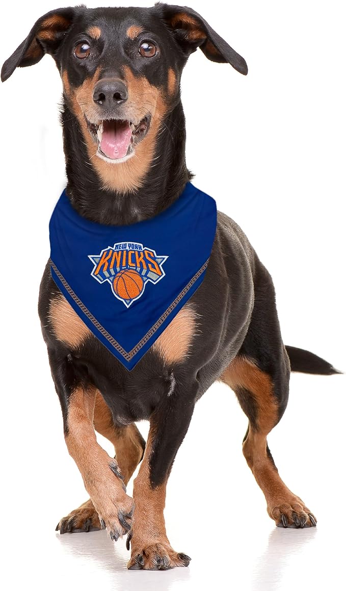 Pets First NBA New York Knicks TIE Bandana, Size Large/X-Large. Dog Bandana - Image 3