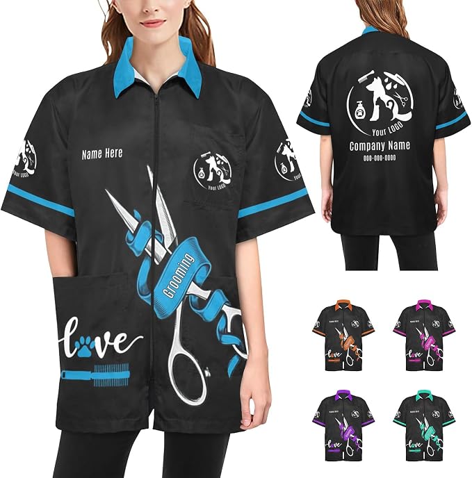 Custom Pet Grooming Jackets by Unknown