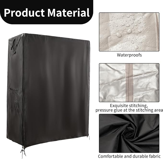 Bird Cage Covers for Night, 38”L×23”W×51”H, 420D Fabric Washable Waterproof - Image 6