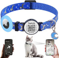 Stars and Moon AirTag Cat Collar by Taghelp