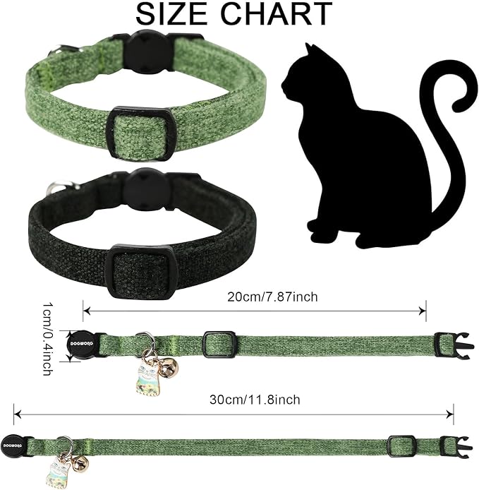 Cat Collar, 2 Pack Cat Collars Breakaway - Image 3