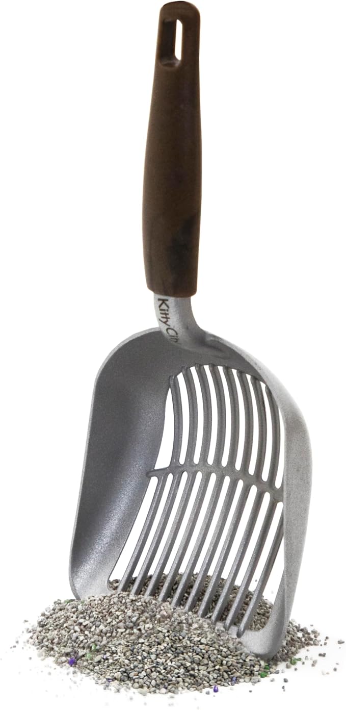 Kitty City Metal Cat Litter Scoop – Durable Non-Stick Aluminum Cat Scoop - Image 2