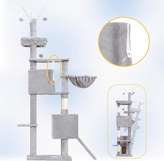 Hey-brother Cat Tree Tower, Sturdy Scratching Posts - Image 8