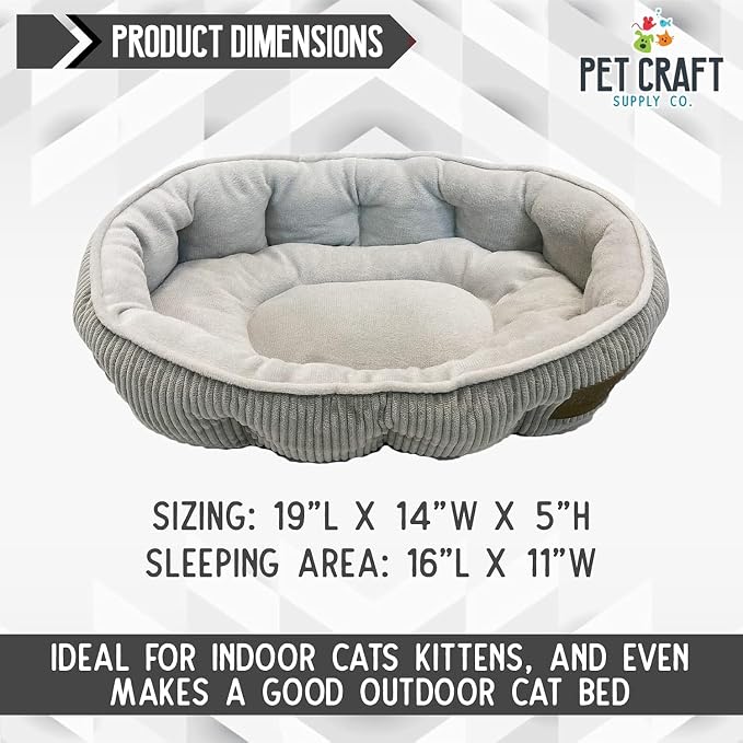 Pet Craft Supply Cat Bed for Indoor Cats - Image 6
