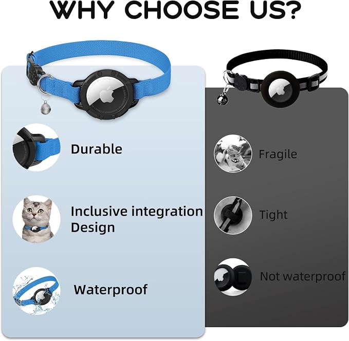 AirTag Cat Collars, Stretchy Collar - Image 7
