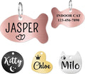 Ultra Joys Cat ID Tag Personalized Pet Tags, Durable Stainless Steel Small Pet by UltraJoys