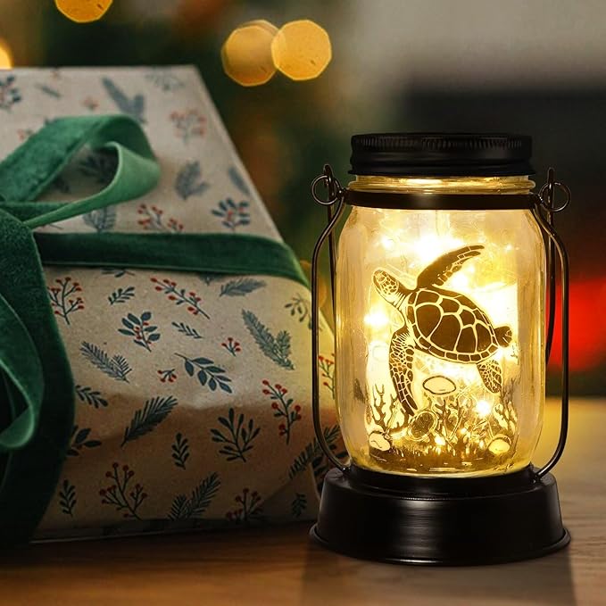 kyoryuger Sea Turtle Gifts for Women/Men Turtle Lovers Solar Lantern Mom - Image 2