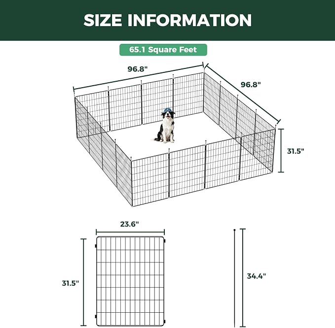 FXW MiniPaws Unleashed Dog Playpen, Expandable & Portable Design - Image 6