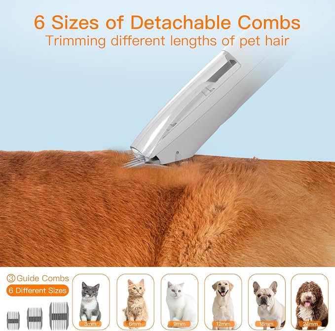 AIRROBO Dog Grooming Vacuum Kit, 12000Pa Strong Pet Vacuum - Image 6