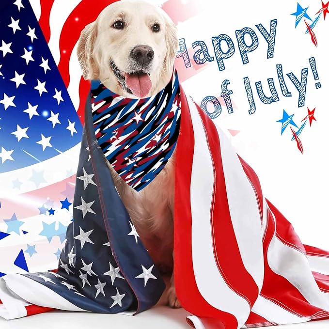 4th of July Dog Bandanas, Independence Holiday Bandana, Premium Durable - Image 6