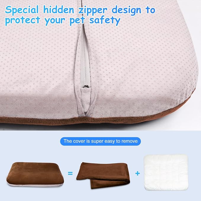 Magic Dog Super Soft Extra Large Dog Bed, 47 Inches Orthopedic Foam Dog Beds - Image 5