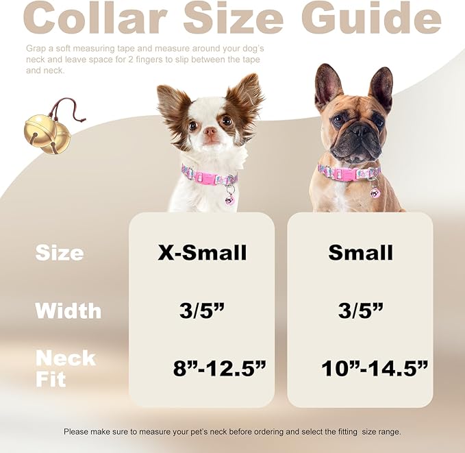 XS Dog Collar with Bell - Image 4