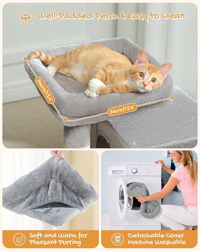 PAWZ Road Cat Tree, 30 Inches Cat Tower - Image 3