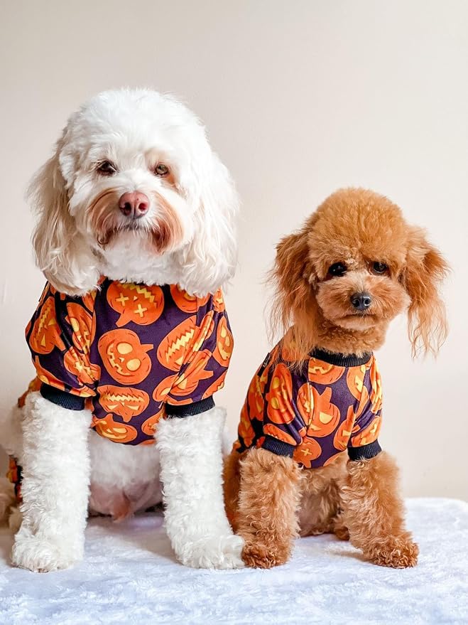 Fitwarm Halloween Pumpkin Dog Pajamas, Funny Dog Winter Clothes - Image 2