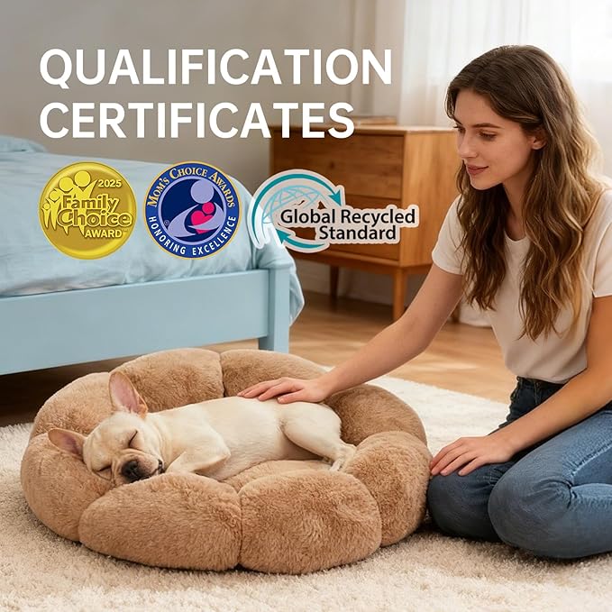 OhGeni 27 inches Calming Donut Dog & Cat Bed - Image 4