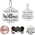 Ultra Joys Stainless Steel Pet ID Tag Dog Name Tags Personalized Front and Back by UltraJoys