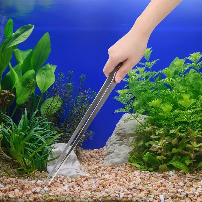 Aquarium Tweezers Extra Long 15 inches, Luxiv Stainless Steel Straight and - Image 6
