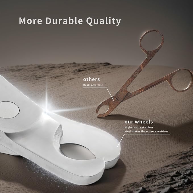 Dog Nail Trimmers & Cat Nail Clipper, Heavy Duty Stainless Steel Claw Clippers - Image 4