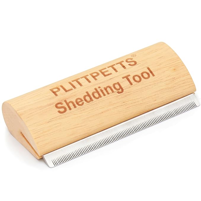 Dog Brush for Shedding, Deshedding Grooming Tool for Dogs, Cats & Horses by PLITTPETTS