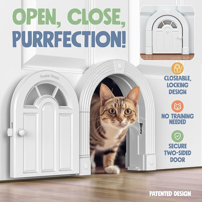 Purrfect Portal Meow Manor® XL Interior Cat Door, No-Flap Pet Door - Image 3