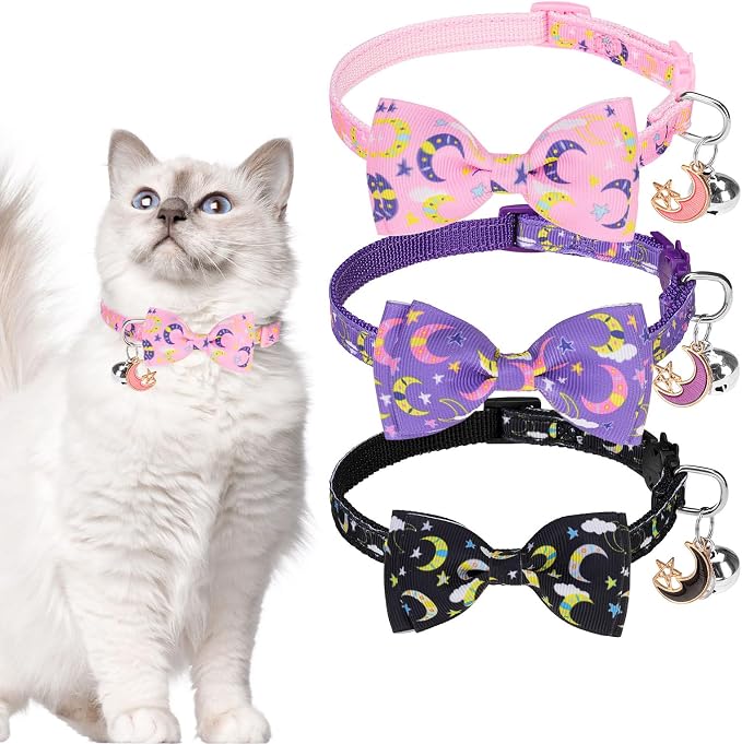 SCENEREAL Cat Collar Breakaway 3 Pack by SCENEREAL