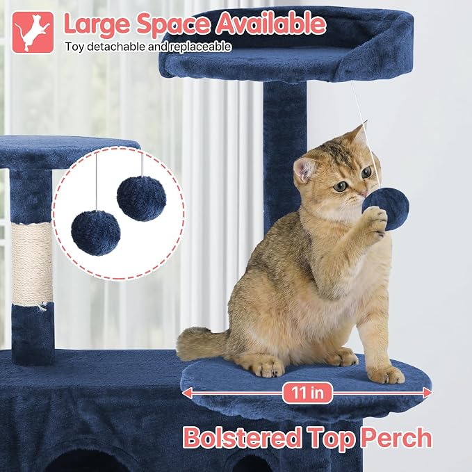 70in Cat Tree Cat Climbing Tower - Image 3