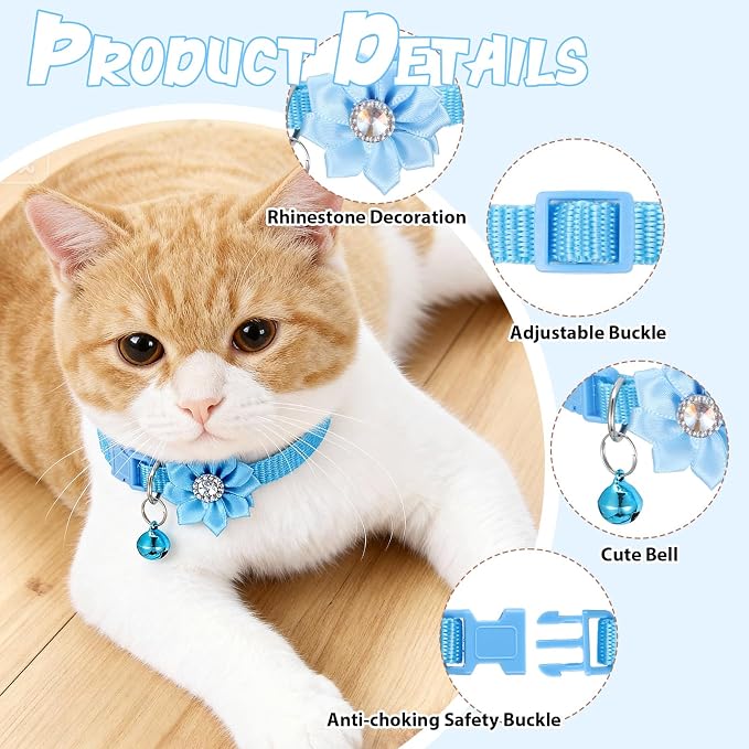 6 PCS Flower Kitten Collar - Image 5