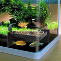 Underground Aquarium Cave with Viewing Window – 2-Hole Corner Fish Tank Hideout by CPLIKE