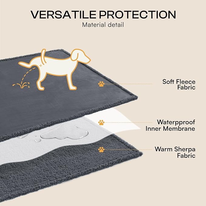 Luciphia Waterproof Pet Blankets, Liquid Pee Proof Dog Blanket - Image 4