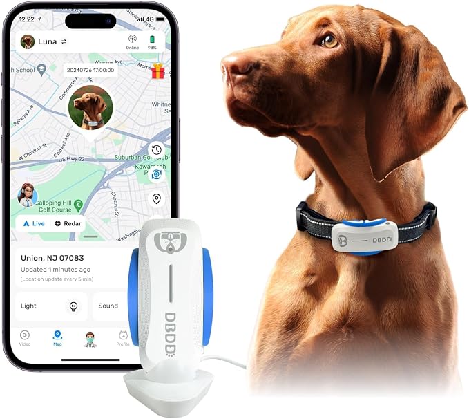 Dog GPS Tracker, Smart Waterproof Tracker by DBDD