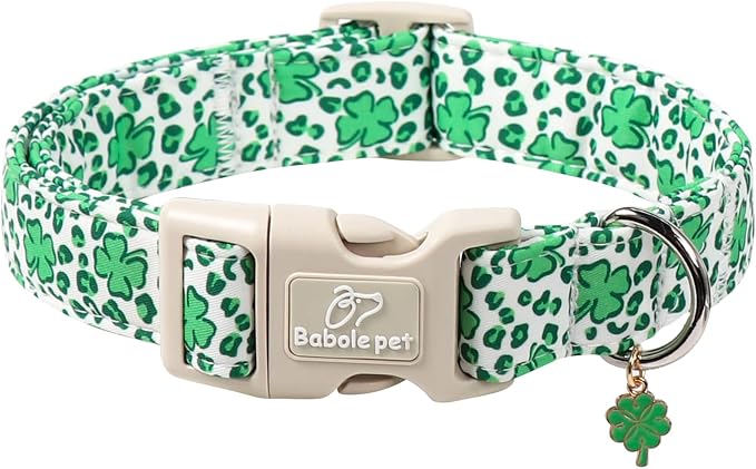 St Patricks Day Dog Collar for Giant Large Dogs by Babolepet