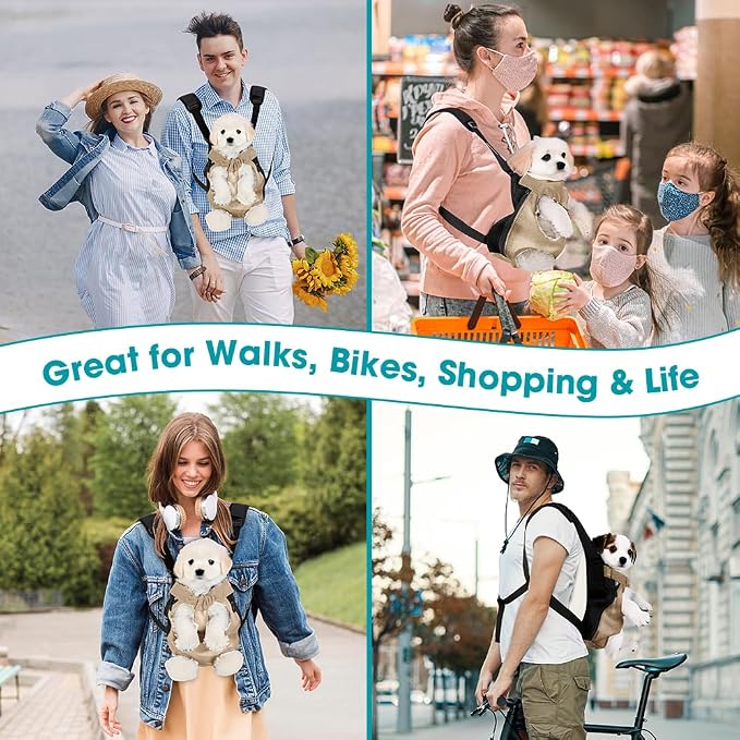 Dog Backpack Carrier, Pet Sling Front Backpack - Image 8