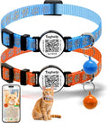 2 Pack Smart Safety Breakaway Cat Collar | QR Code Tag Stores All Vital Info by Taghelp