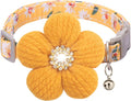 Medium Dog Collar with Flower, Dog Collars by COZIRAE