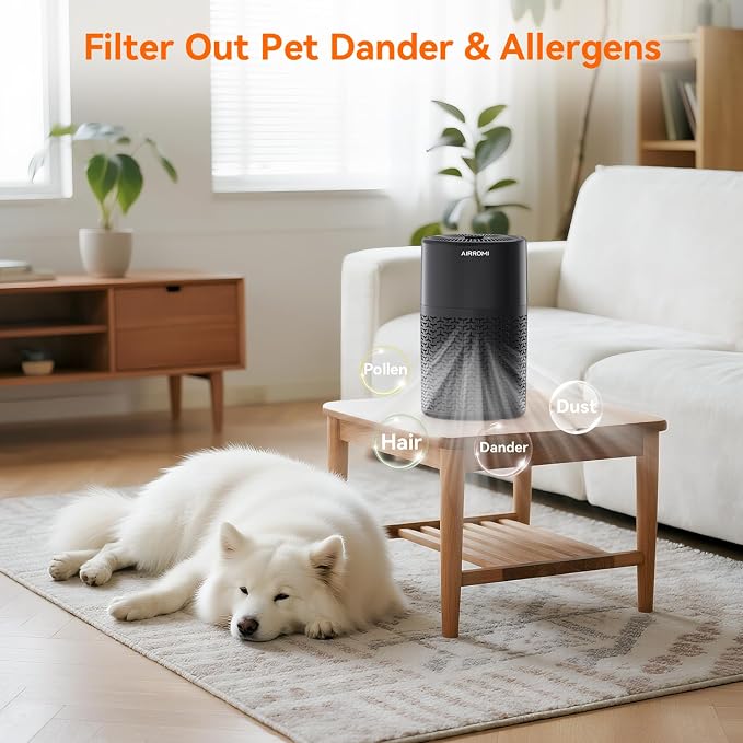 AIRROMI Pets Air Purifier for Home Allergies, - Image 4