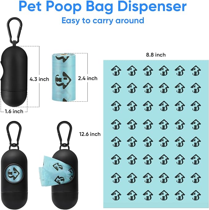 MYPIN Cat Litter Scooper with Holder, Upgraded Cat Litter Shovel with Bags and - Image 8