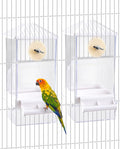 Hamiledyi Automatic Bird Feeder 2 Pcs No Mess Bird Cage Feeder Seed Food by Hamiledyi
