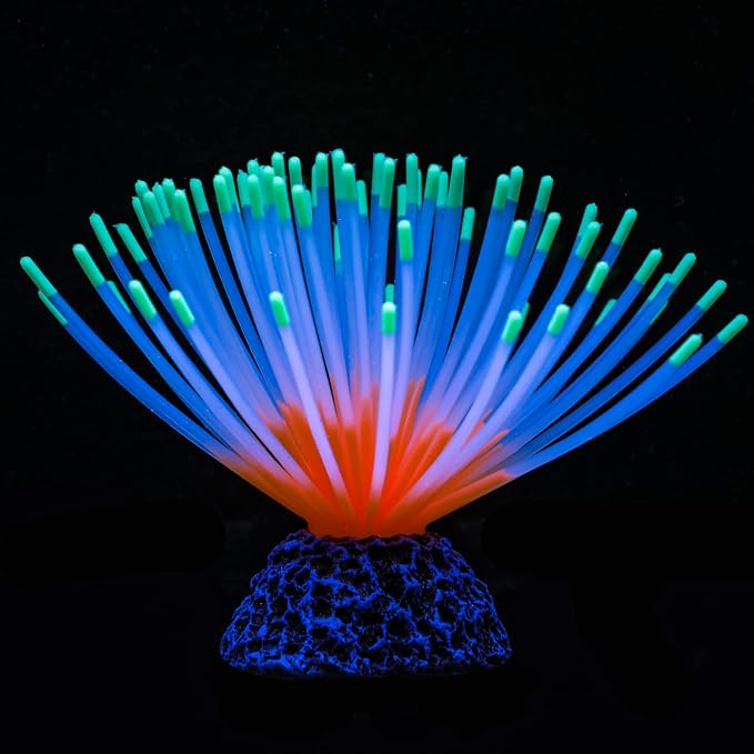 Uniclife Aquarium Imitative Green Sea Urchin Ball Artificial Silicone Ornament by UnicLife