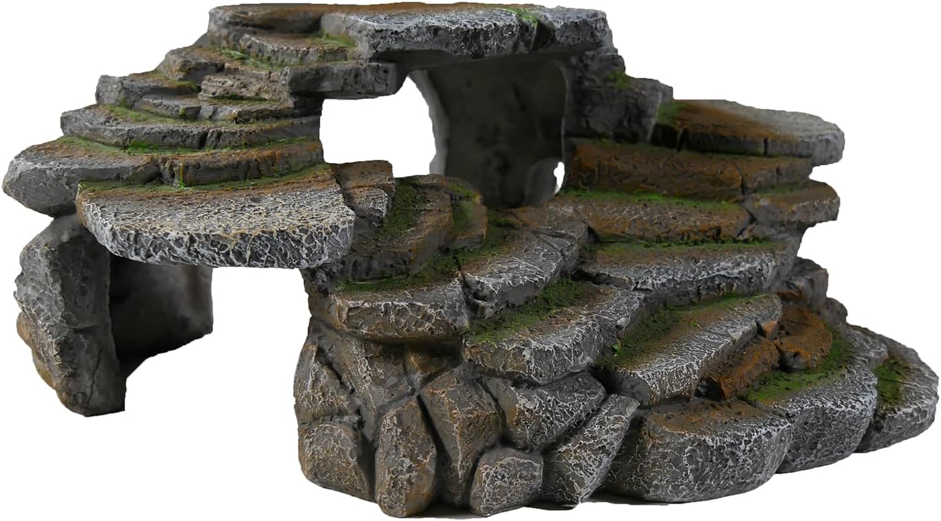 PENN-PLAX REP183 Shale Scape Ledge & Cave Hideout - GlobalHabitat Supply