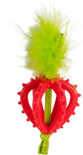 Catstages Dental Strawberry Teether, Soft and Textured Cat Chew Toy, Catnip Oil by Catstages