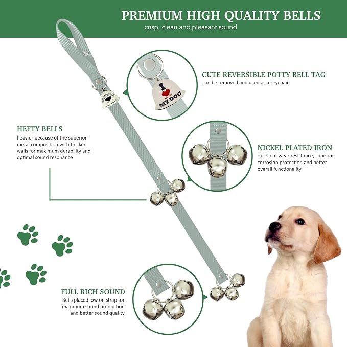 Caldwell's Pet Supply Co. Dog Potty Bells, Dog Door Bell, Bells to Go Outside - Image 2