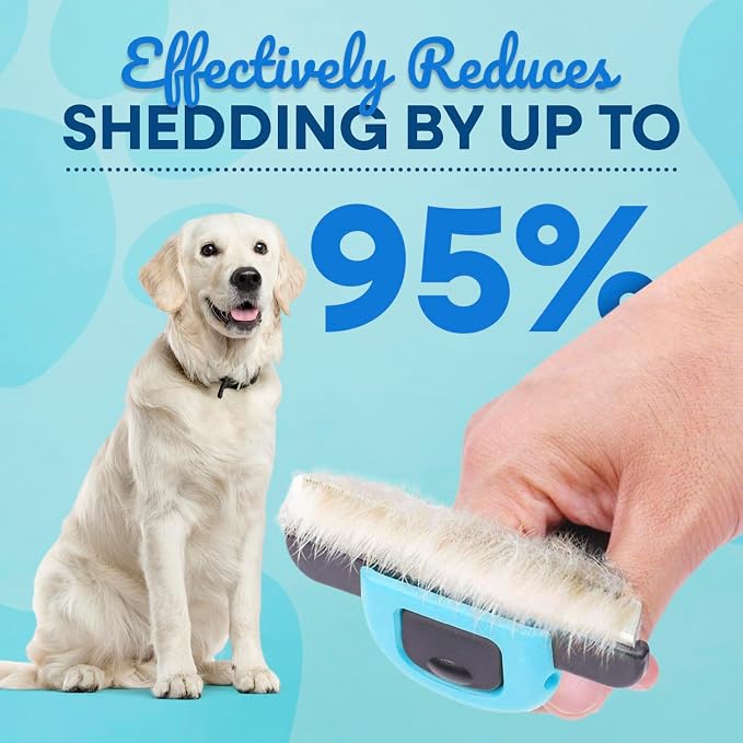 Sinko Deshedding Tool for Dogs & Cats, Pet Grooming Brush, Skin Friendly - Image 3