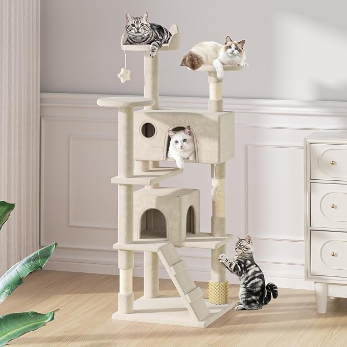 MoNiBloom 60 Inch Cat Tree Tower - Image 3